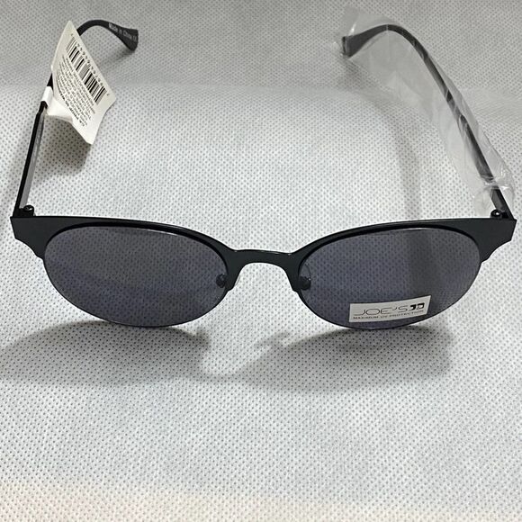 Joe's Jeans Sunglasses Round Black Metal Frame Maximum UV Protection - Picture 3 of 8